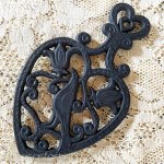 ポットスタンド　鍋敷き ヴィンテージ　鳥と花