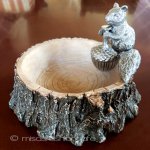 リスと切り株ボウル再販 どんぐりスプーン付き