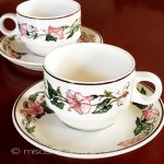 ビレロイ＆ボッホ　朝顔の花 カップ＆ソーサー2セット