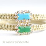 ＴＡＩブレス　２本セット ターコイズ＆グリーン