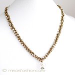 クリスタルの実ｘパール ネックレス　France製