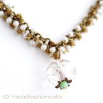 クリスタルの実ｘパール ネックレス　France製