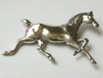 Sterling　Silver 銀製　馬ブローチ