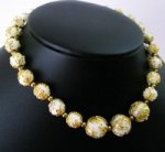 透かし金リーフ　ネックレス