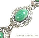 アンティーク グラス チェコ　ブレスレット