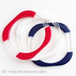 トリコロール３連バングル