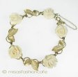 （画像用） 本象牙 アイボリー 14K ローズ ブレスレット