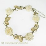 本象牙 アイボリー 14K ローズ ブレスレット
