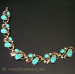 クラウントリファリ Trifari ターコイズ