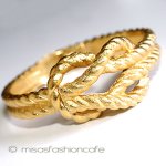 Ｔｒｉｆａｒｉ　 トリファリ 金ロープ　バングル