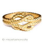 Ｔｒｉｆａｒｉ　 トリファリ 金ロープ　バングル