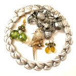 ヴィンテージジュエリー ボタニカル&鳥セット