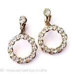 Trifari　 トリファリ クリスタル　フープ