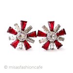 ヴィンテージアクセサリー クリスタル星イヤリング