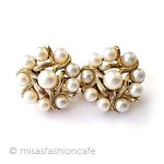 ヴィンテージイヤリング トリファリ　パールの木