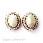 アンティークイヤリング マザーオブパール