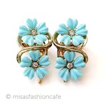 Trifari　 トリファリ フラワーイヤリング