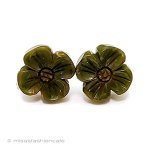 アンティークジュエリー ベークライト製ハナミズキ