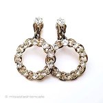 Trifari　 トリファリ クリスタル　フープ