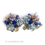 Haskell　デザイナー Eugene花イヤリング