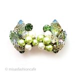 Kramer　イヤリング パール＆サブリナの花