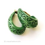 Trifari　 トリファリ フープ　イヤリング