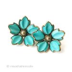 Trifari トリファリ ガラスの花イヤリング Trifari トリファリ ガラスの花イヤリング