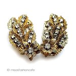 ヴィンテージイヤリング Hagler&DeMario調金花