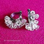 アンティークジュエリー クリスタル　フープ