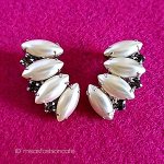 ヴィンテージジュエリー パールRS　イヤリング