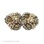 ヴィンテージイヤリング バロックパールRSのお花