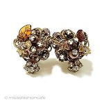 ヴィンテージジュエリー Robert　花イヤリング