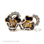 アンティークイヤリング 12Kgf刻印すみれのお花