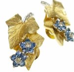 Pennino イヤリング 豪華クリスタルの花