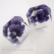 （画像用） パンジー・すみれのお花 イヤリング