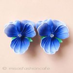 パンジー・スミレ イヤリング