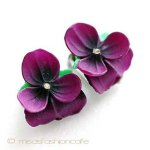 パンジー・スミレ イヤリング