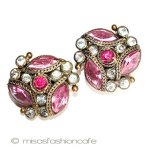 SterlingSilver　銀製 クリスタル　イヤリング