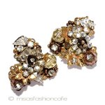 Ｒｏｂｅｒｔ　イヤリング ラインストーンのお花