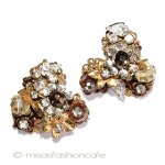 Ｒｏｂｅｒｔ　イヤリング ラインストーンのお花