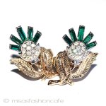 Ｔｒｉｆａｒｉ　 トリファリ エメラルド　花イヤリング