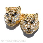 Trifari　 トリファリ レオパード　イヤリング