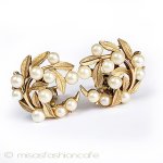 Ｔｒｉｆａｒｉ　トリファリ パールリース　イヤリング