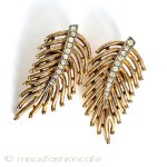 Trifari　 トリファリ フェザー　イヤリング