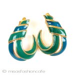 Trifari　 トリファリ リボン　イヤリング