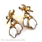 Ｔｒｉｆａｒｉ　 トリファリ ガラスの花　イヤリング