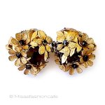 ヴィンテージイヤリング RSの花フラワーブーケ