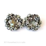 アンティークジュエリー バロックパール花MOP