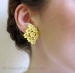 Coro コロ刻印 　小花　イヤリング