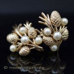 クラウントリファリ Trifari イヤリング